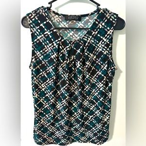 BOGO ⭐️ Kasper Sleeveless Keyhole Blouse Women’s Size S